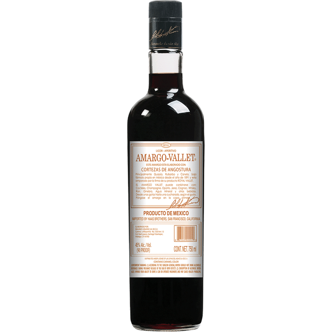 Vallet Amargo Angostura 90