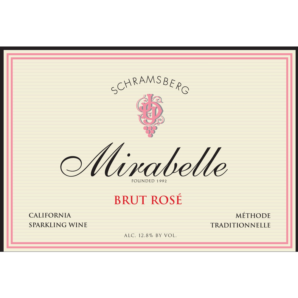 Schramsberg Mirabelle North Coast Brut Rose Blend 750ml