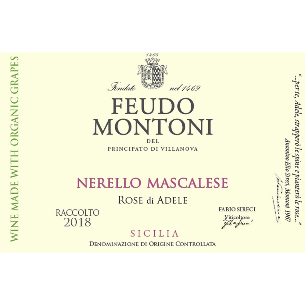 Feudo Montoni Rose Di Adele Sicily Nerello Mascalese 750ml