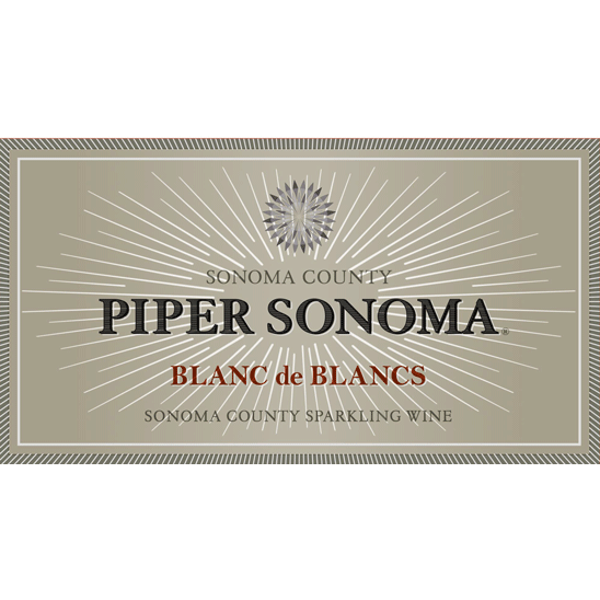 Piper Sonoma Sonoma County Blanc De Blancs Sparkling Blend 750ml New Label