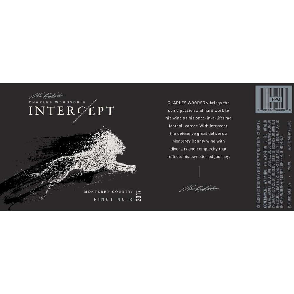 Intercept Monterey Pinot Noir 750ml