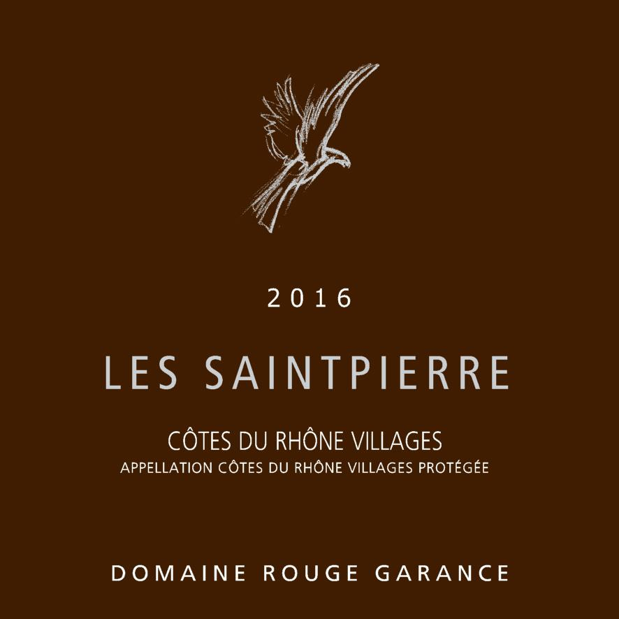 Domaine Rouge Garance Cotes Du Rhone Villages Les Saintpierre Red Blend 750ml