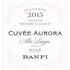 Castello Banfi Alta Langa Extra Brut Cuvée Aurora Talento Metodo Classico Millesimato Rosé