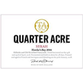 Quarter Acre Hawke's Bay Syrah 750ml
