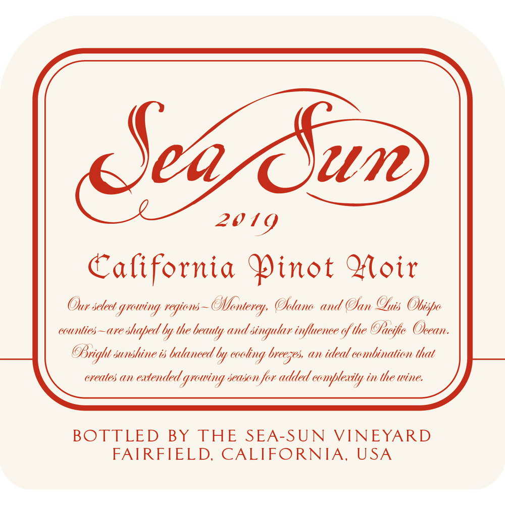 Sea Sun California Pinot Noir 750ml