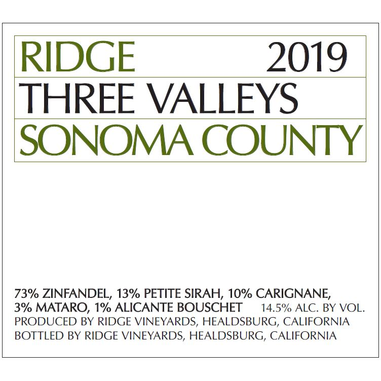 Ridge Three Valleys Red Blend 750ml