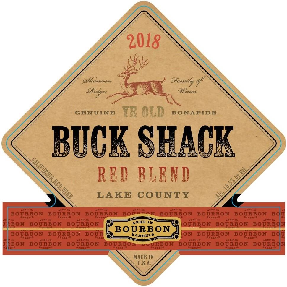 Buck Shack Lil' Fatty Lake County Bourbon Barrel Red Blend 750ml