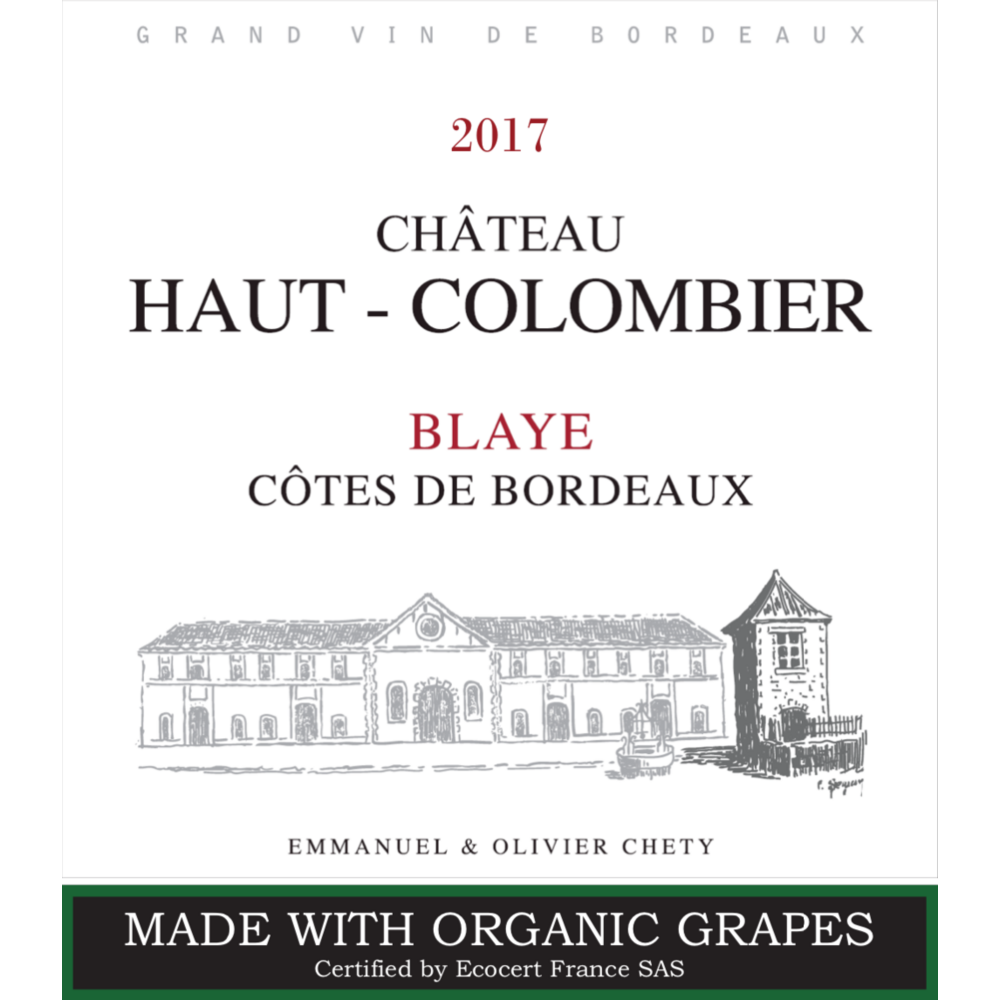 Chateau Haut Colombier Cotes De Bordeaux Blaye AOC Red Bordeaux Blend 750ml