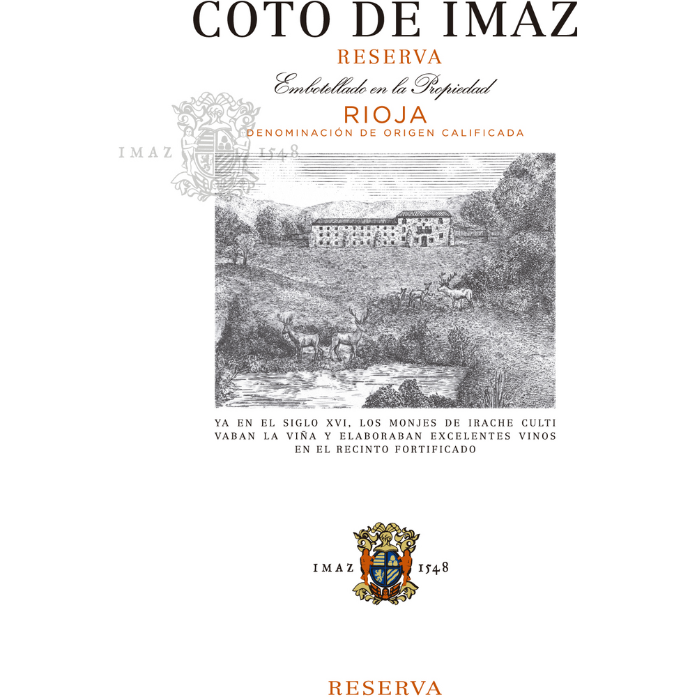 El Coto Imaz Rioja Reserva Tempranillo 750ml