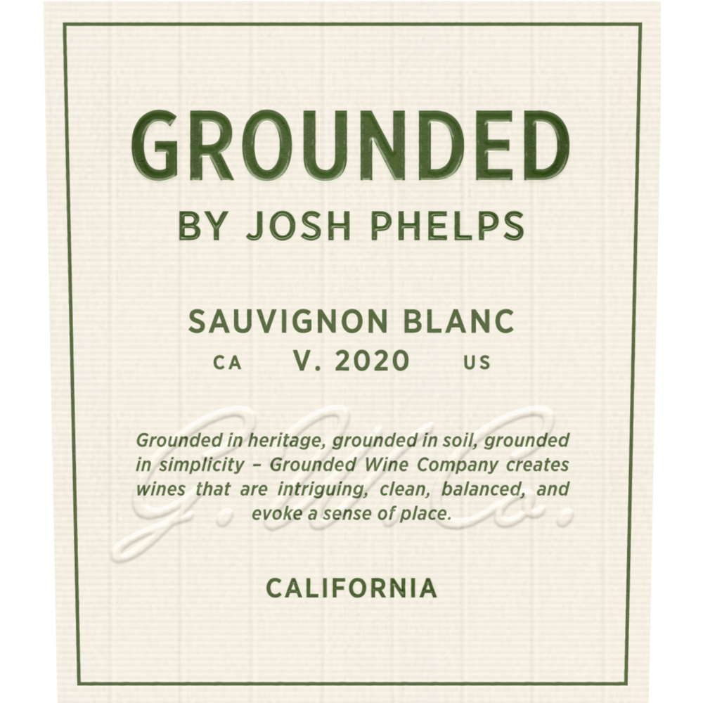 Grounded by Josh Phelps California Sauvignon Blanc 750ml
