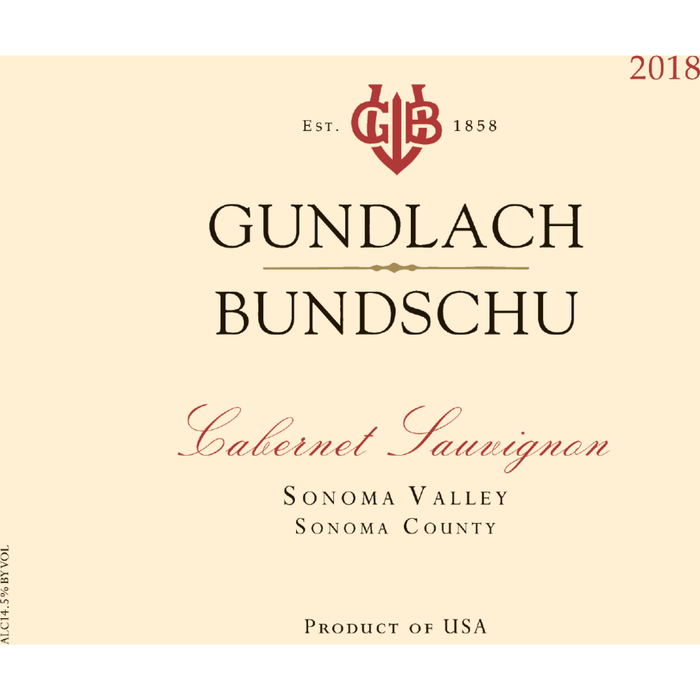 Gundlach Bundschu Sonoma Valley Cabernet Sauvignon 750ml