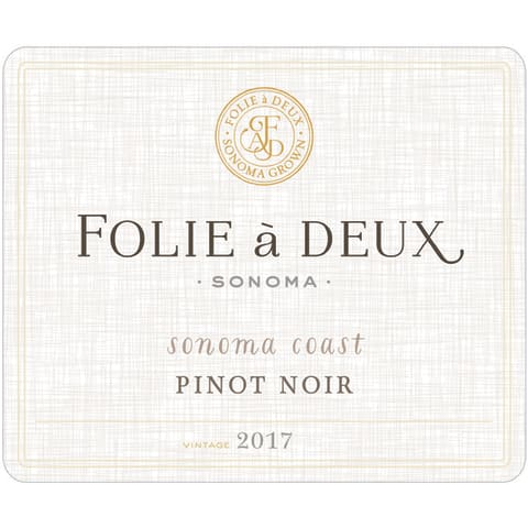 Folie A Deux Sonoma Coast Pinot Noir 750ml