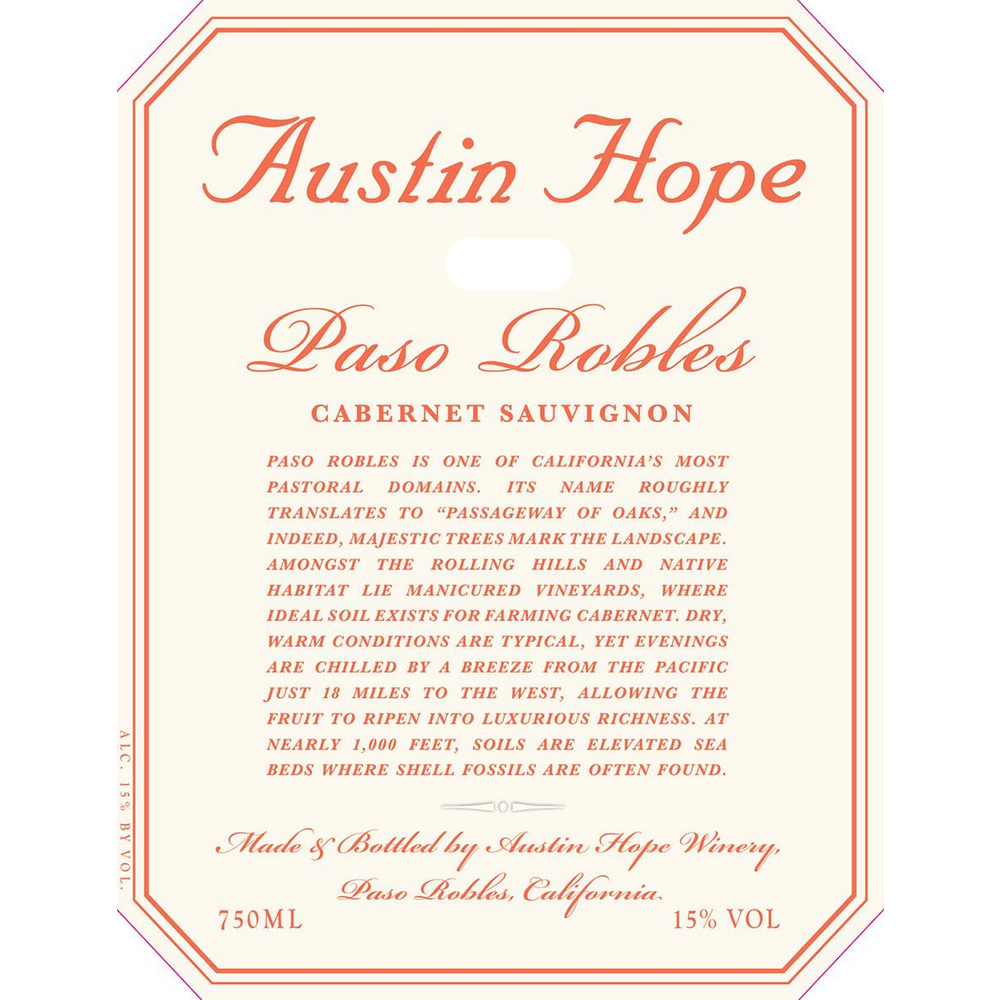 Austin Hope Paso Robles Cabernet Sauvignon 750ml