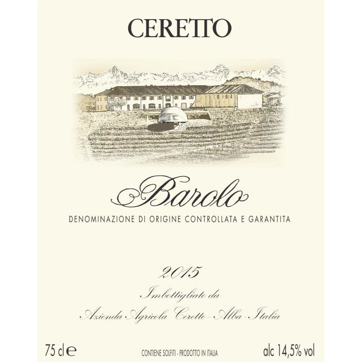 Ceretto Barolo DOCG Nebbiolo 750ml