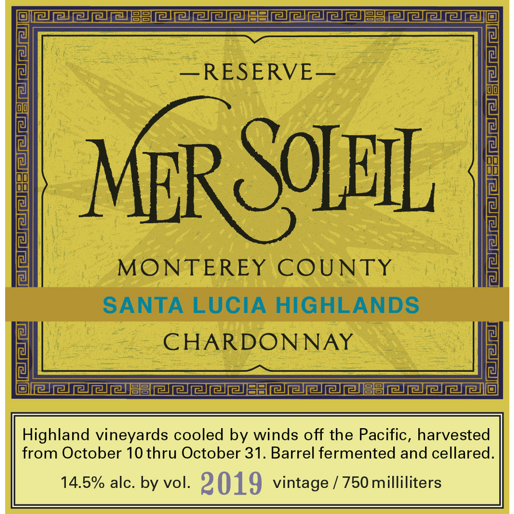Mer Soleil Santa Lucia Highlands Reserve Chardonnay 750ml