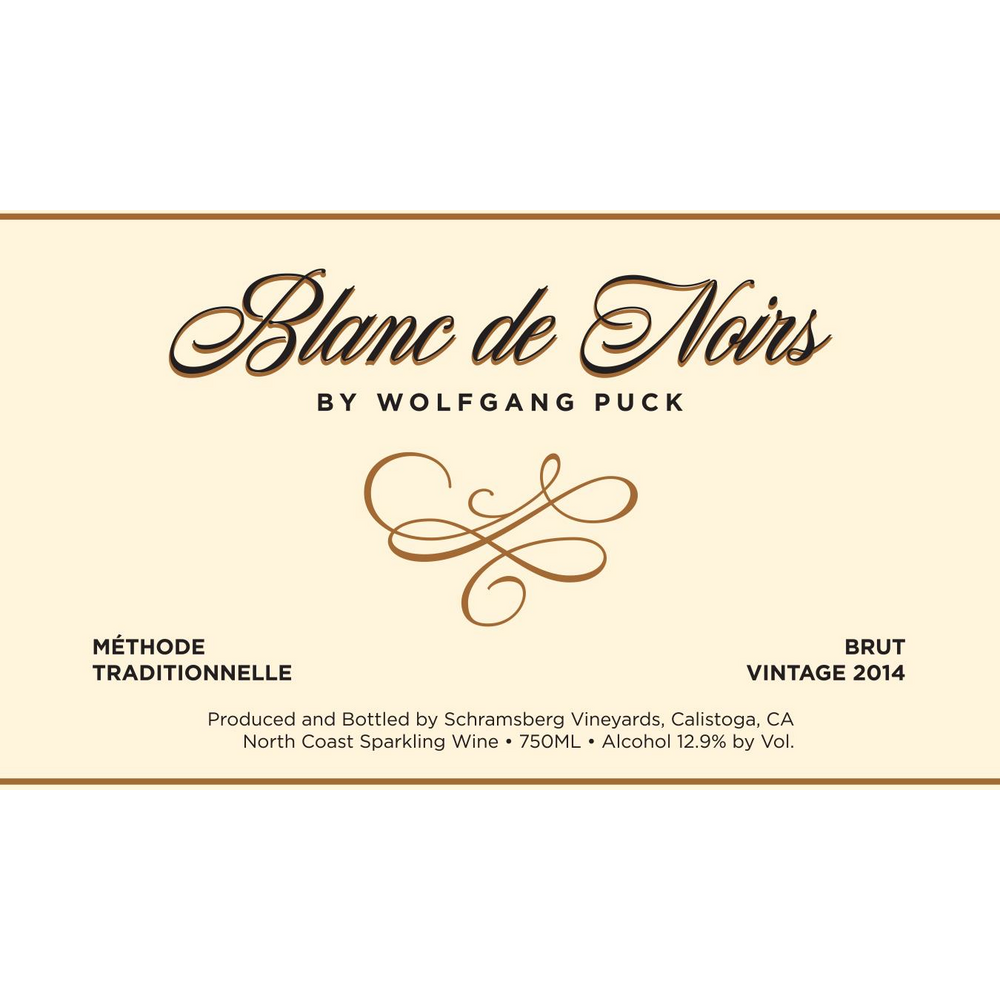 Schramsberg North Coast Blanc De Noirs 750ml Wolfgang Puck