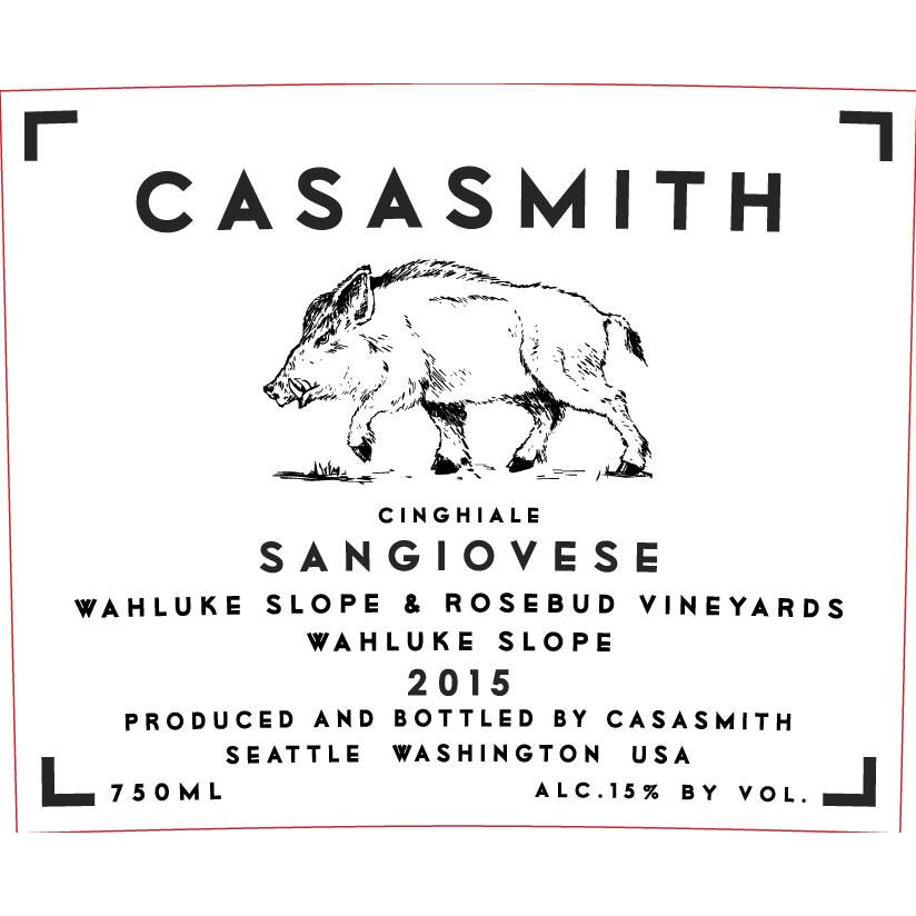 Casa Smith Wahluke Slope Cinghiale Sangiovese 750ml