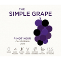 The Simple Grape California Pinot Noir 750ml