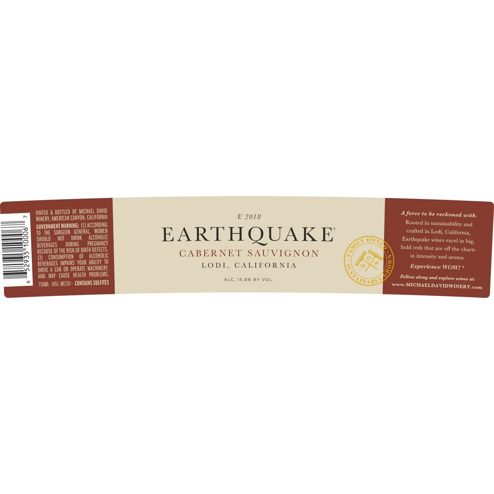 Michael David Earthquake Lodi Cabernet Sauvignon 750ml