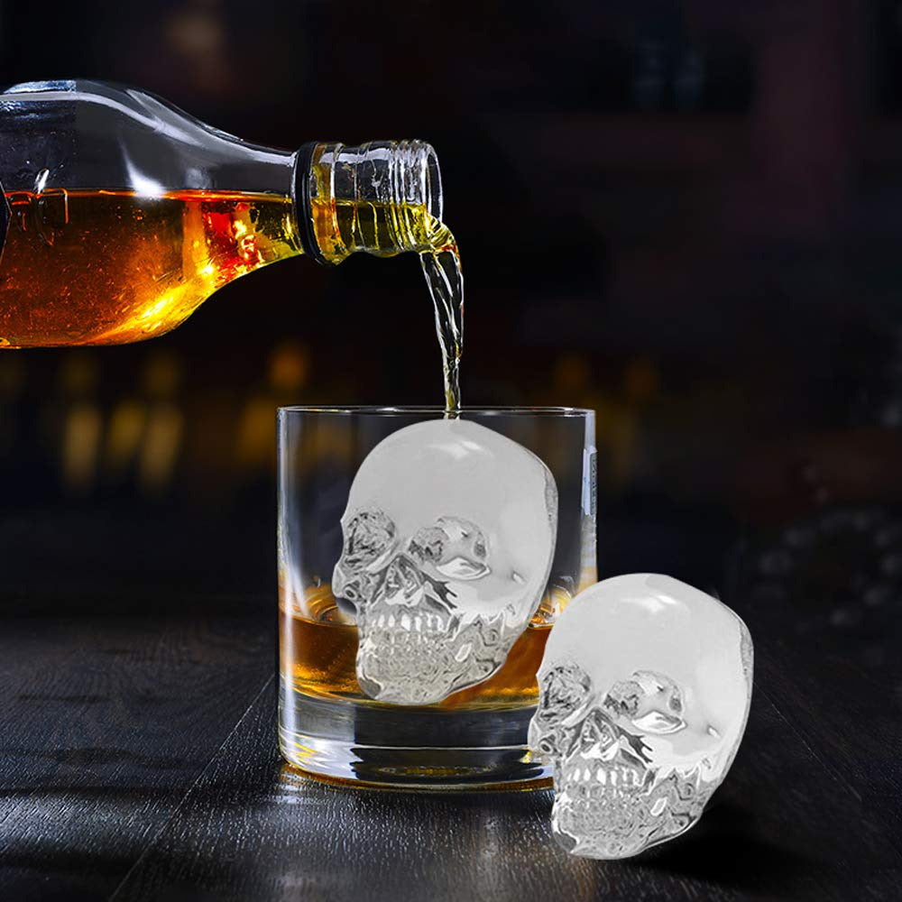 Skull Ice Molds for Whiskey