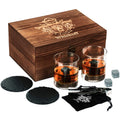Whiskey Glasses Set & Stones
