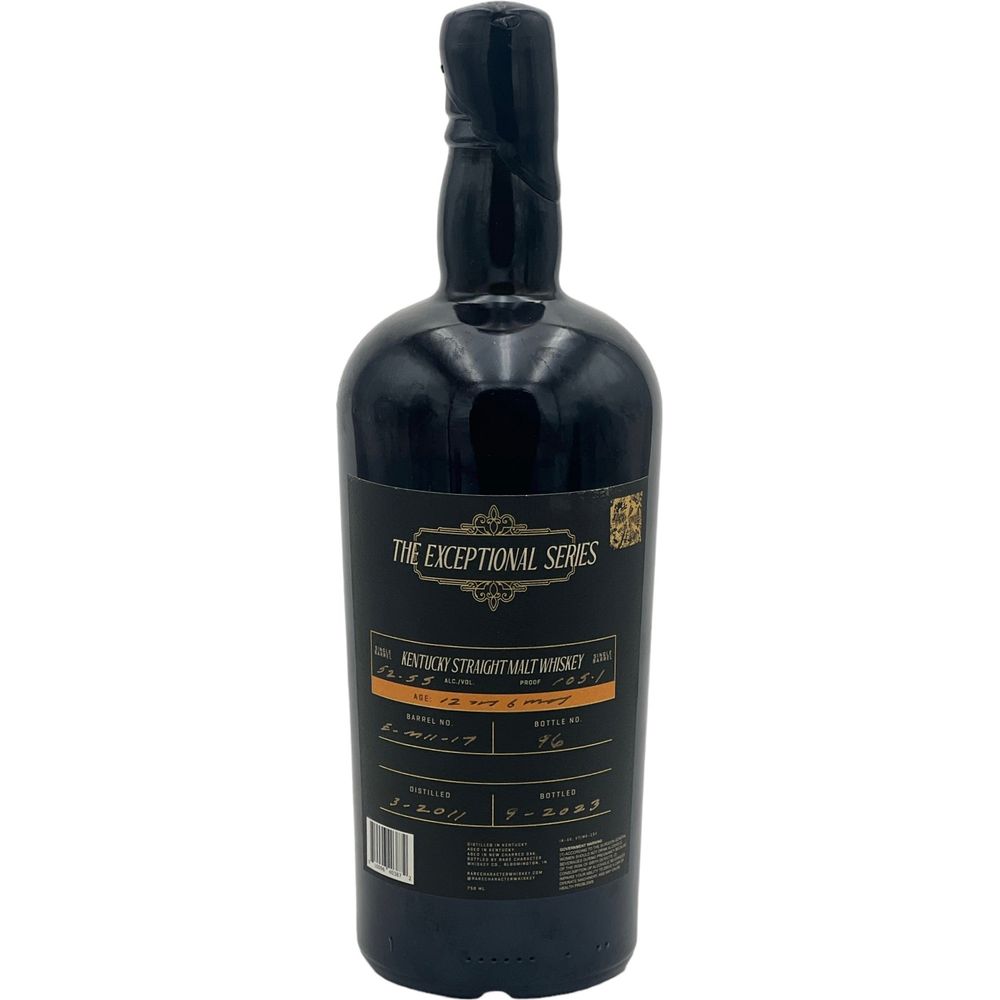 Rare Character Exceptional Series Single Malt Kentucky Whiskey E-M11-17