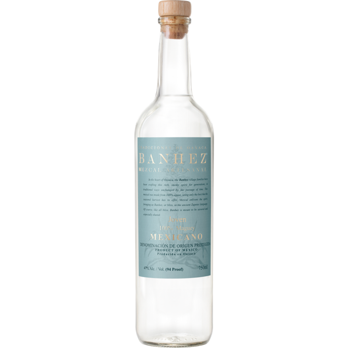 Banhez Mexicano Joven Mezcal Mezcal Artesanal 100% Maguey