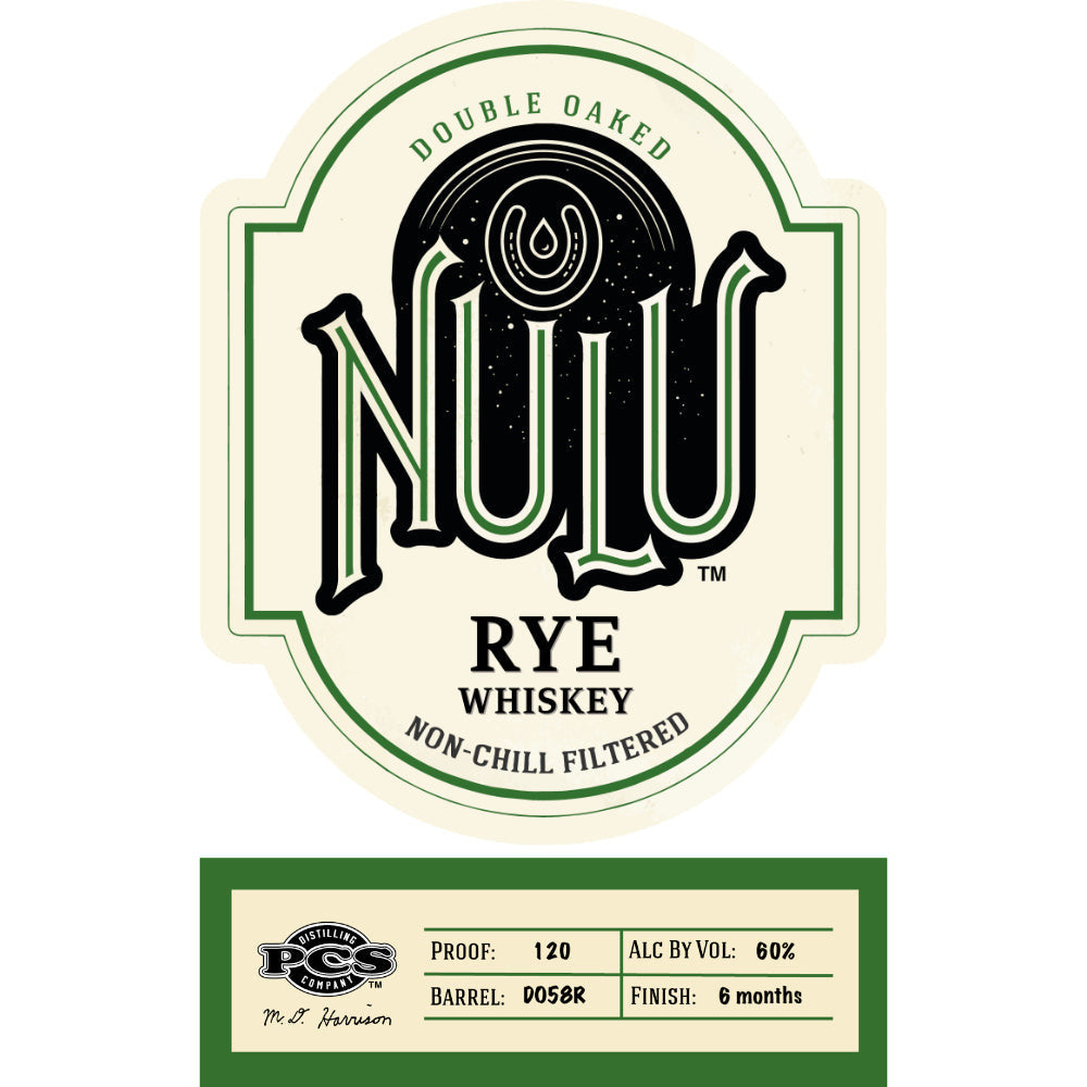 Nulu Double Oaked Rye Whiskey Batch WC3 'West Coast Exclusive'