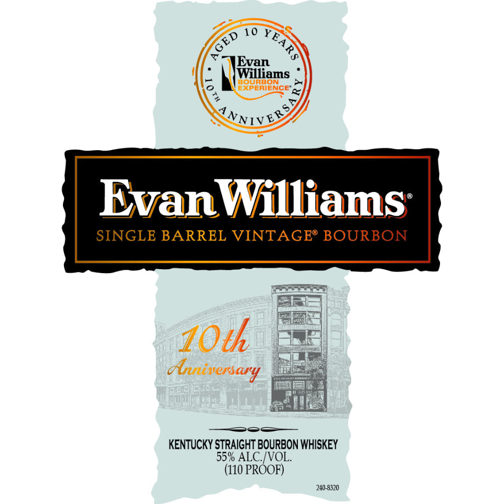 Evan Williams 10th Anniversary Single Barrel Vintage Bourbon