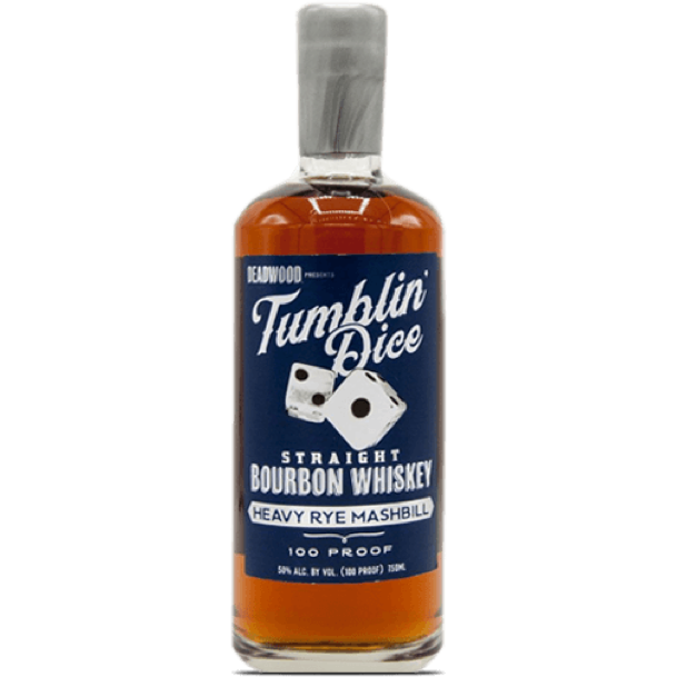 Deadwood Tumblin' Dice 4 Year Old Heavy Rye Mashbill Straight Bourbon Whiskey 116 Proof