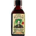 Product Photo King Floyd's, a dark reddish-brown bottle of Green Chili Bitters featuring a vintage-style label with a crowned man illustration, a red "HOT!" flame icon, and prominent green text
