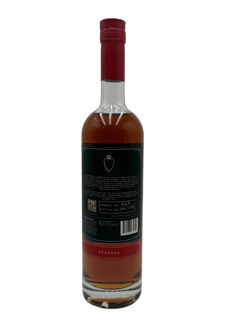 Rare Character Brook Hill Bourbon SOPRANO 6 Year 117.76 Proof