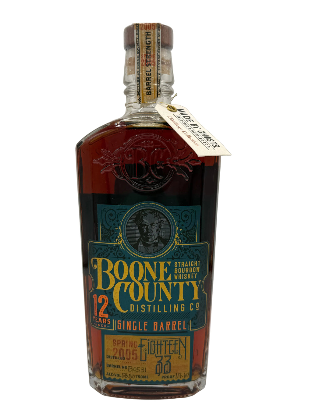 Boone County 12 Year 117.60 Proof The Ghost Collection Barrel B0531 (SHORT BARREL 8/31)