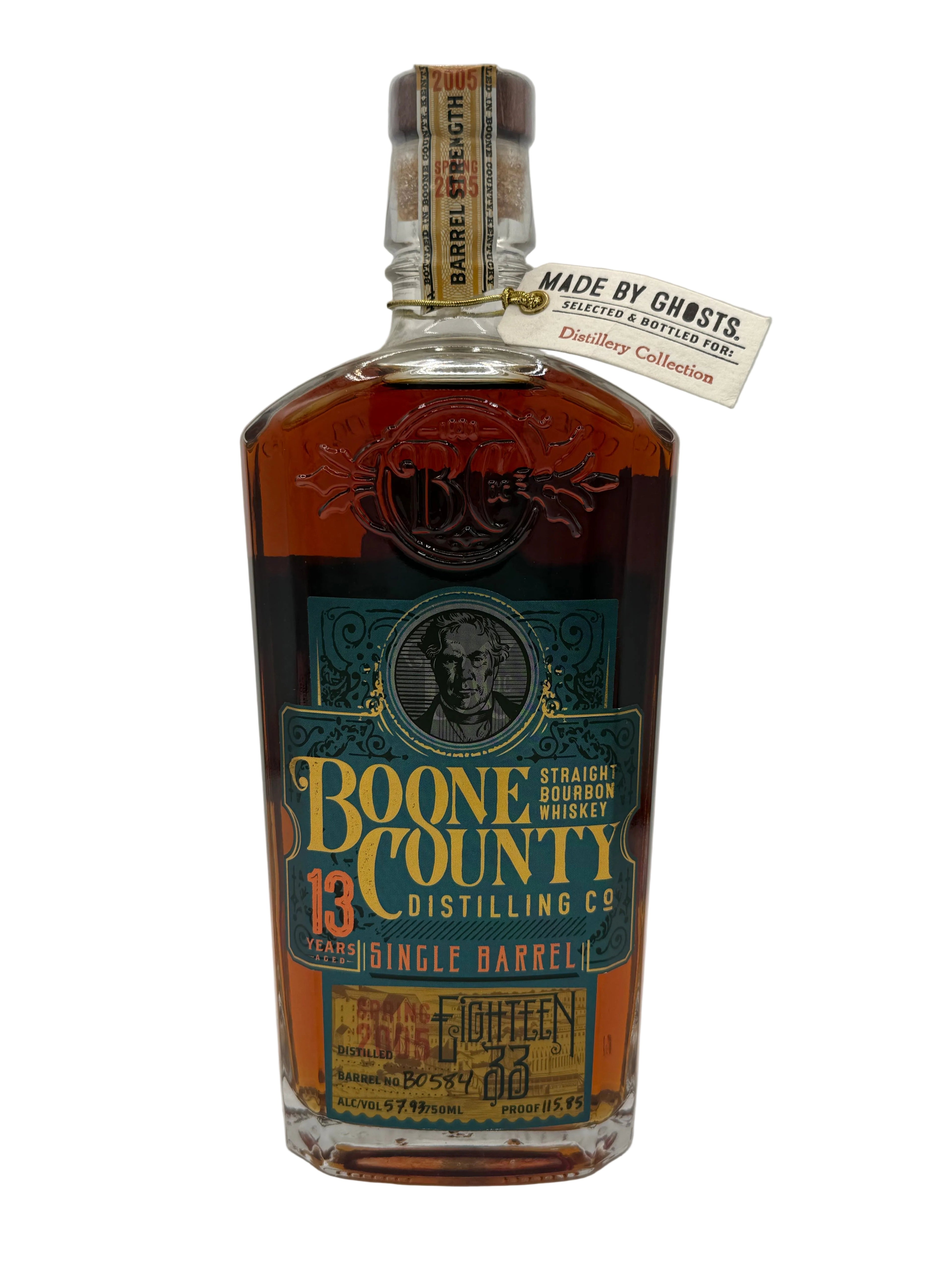 Boone County 13 Year 115.85 Proof Distillery Collection Barrel B0584