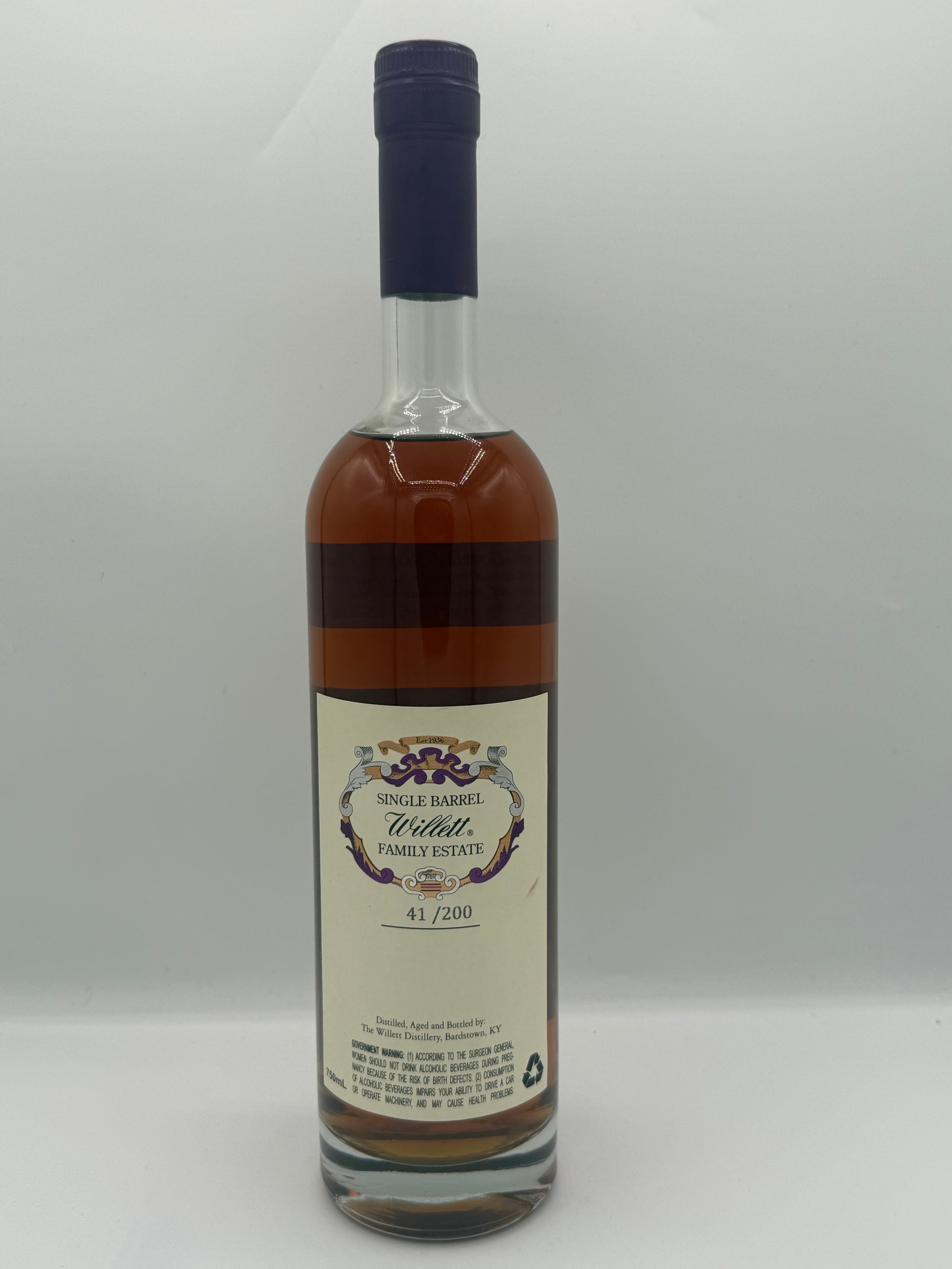Willett Family Estate Single Barrel Bourbon 6 Year Old #7266 120.2 Proof