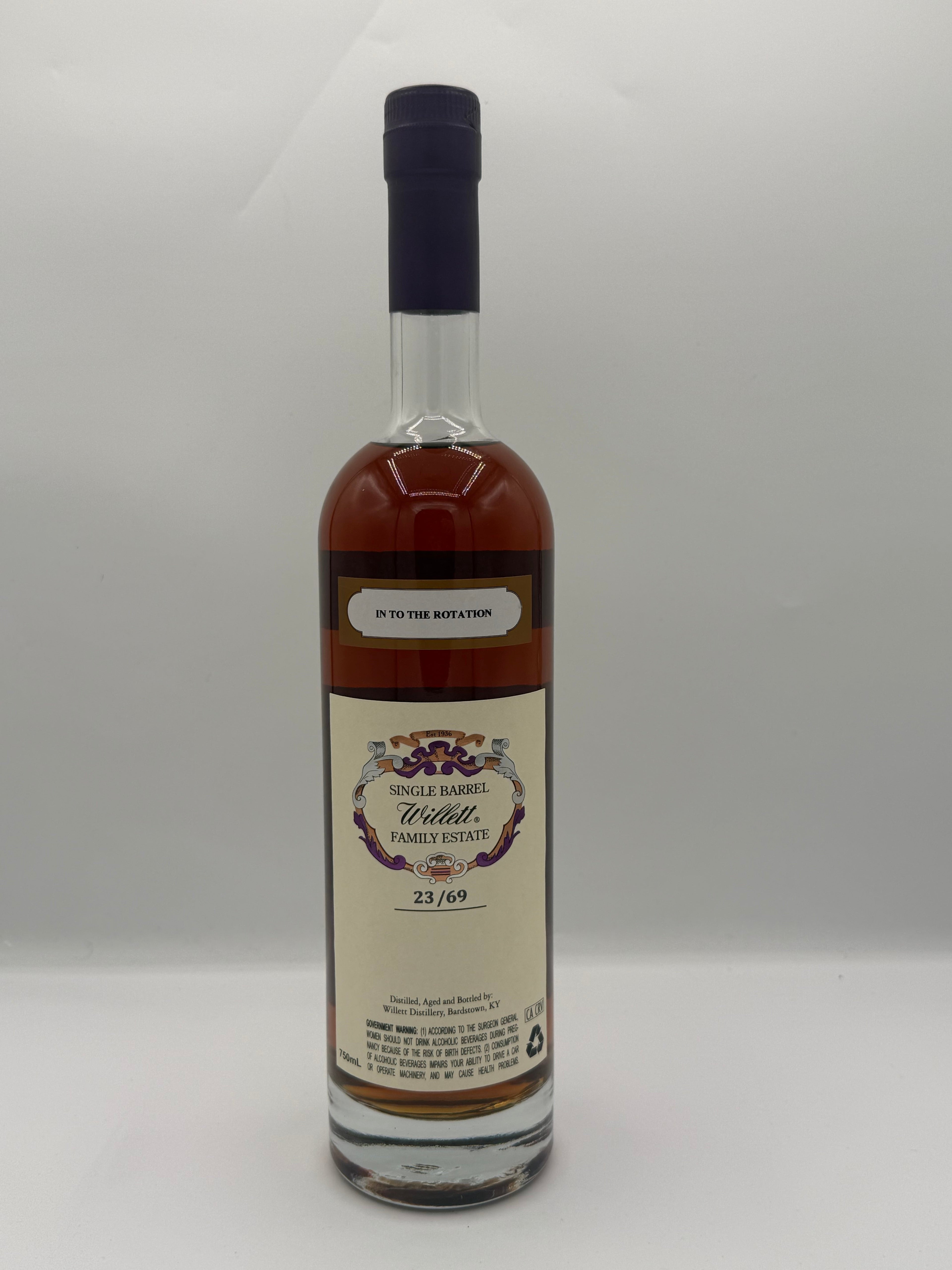 Willett Family Estate Single Barrel Bourbon 10 Year Old #2461 120.4 Proof (IN TO THE ROTATION)