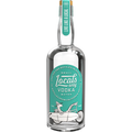 Product image of Locals Only Vodka bottle featuring a vibrant teal label with a unique illustration of a llama in a straw hat on a surfboard bike, emphasizing its Oceanside California origin and "Live Like A Local" branding