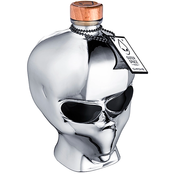 Outer Space Alien Vodka Chrome Edition