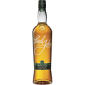 Photograph of a Paul John Indian Single Malt Peated Select Cask whisky bottle from Goa India showcasing its rich amber liquid, dark green foil cap, and white script Paul John logo on the main label