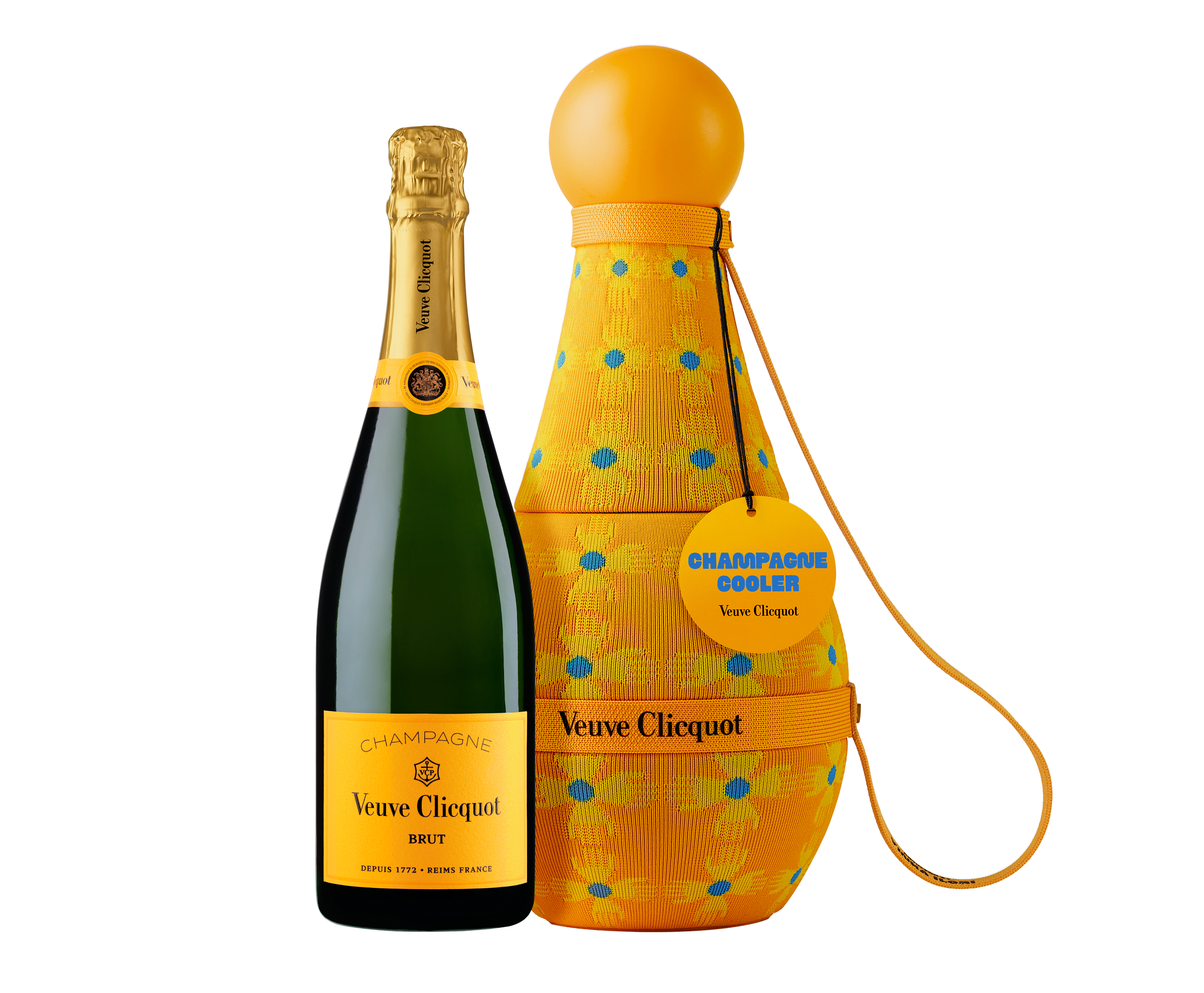 Veuve Clicquot Brut Yellow Label Yinka Ilori Sun Totem Cooler Gift Box 750ml