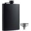 Whiskey Flask Matte Black 8oz