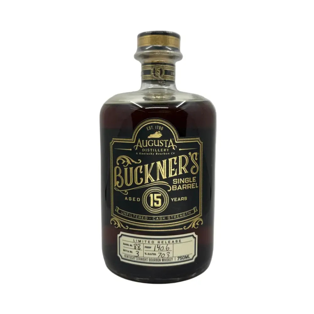 Augusta Distillery Buckner's Single Barrel Bourbon 15 Year Barrel 88 140.6 Proof Hazmat