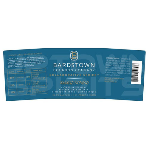 Bardstown Bourbon Company Amaro Nonino Collaborative Series Whiskey 750ml