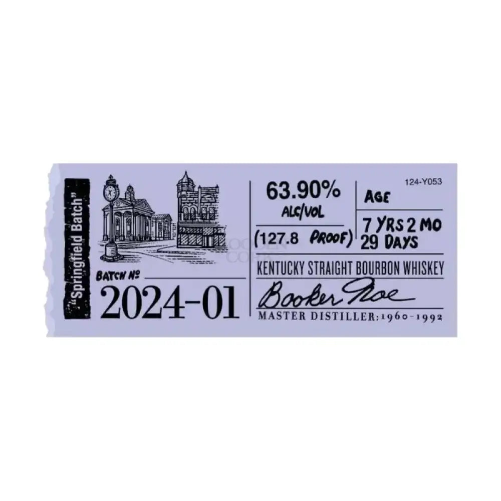 Booker's Bourbon Batch 2024-01 Springfield Batch
