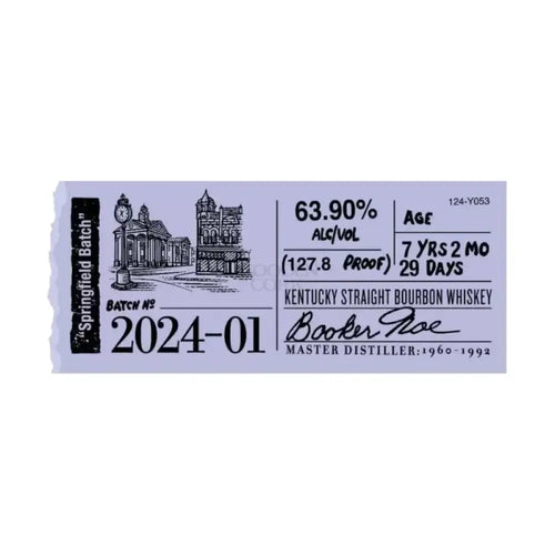 Booker's Bourbon Batch 2024-01 Springfield Batch