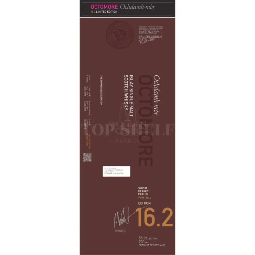 Bruichladdich Octomore Edition 16.2 Scotch Whisky