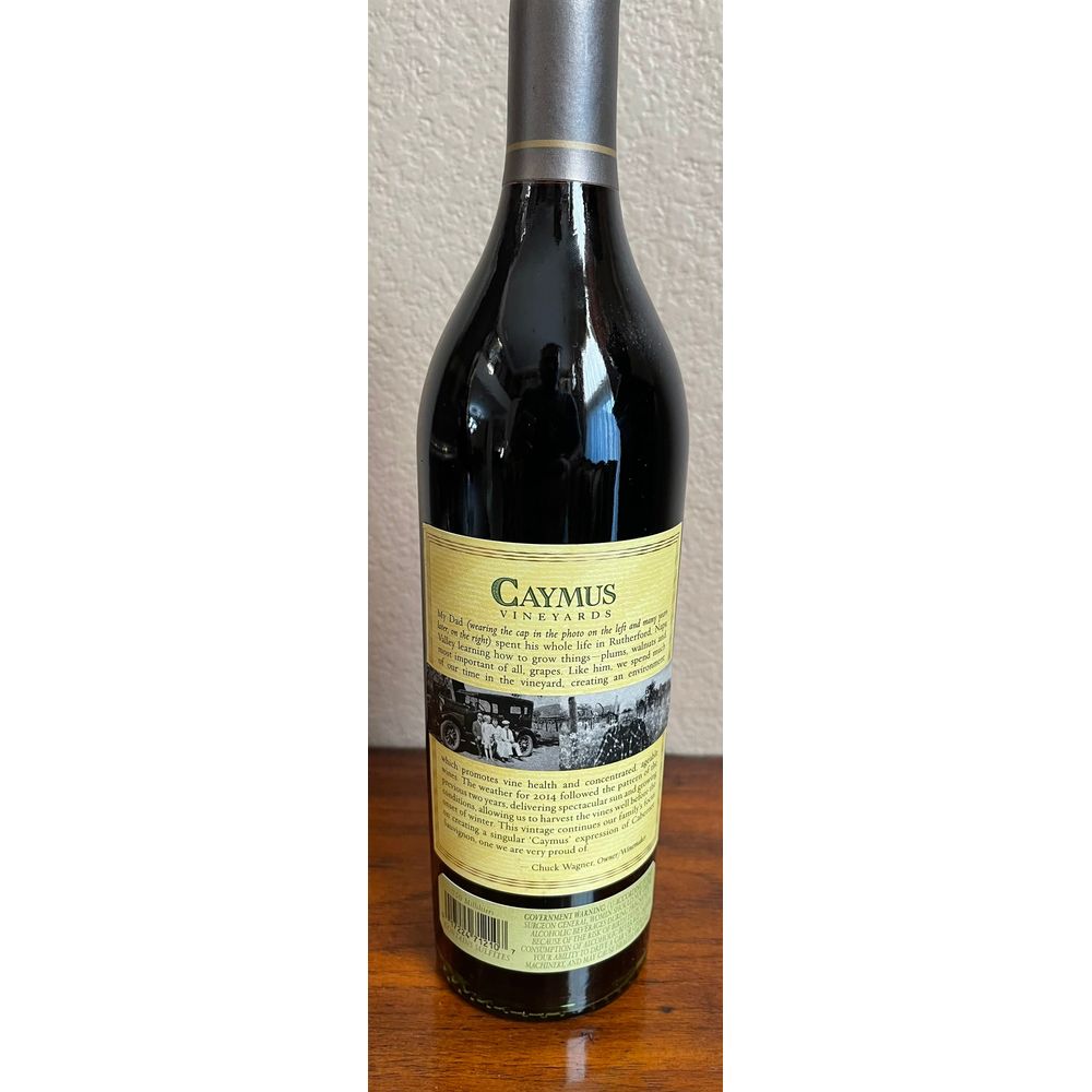 Caymus Vineyards Napa Valley Cabernet Sauvignon Vintage 2014