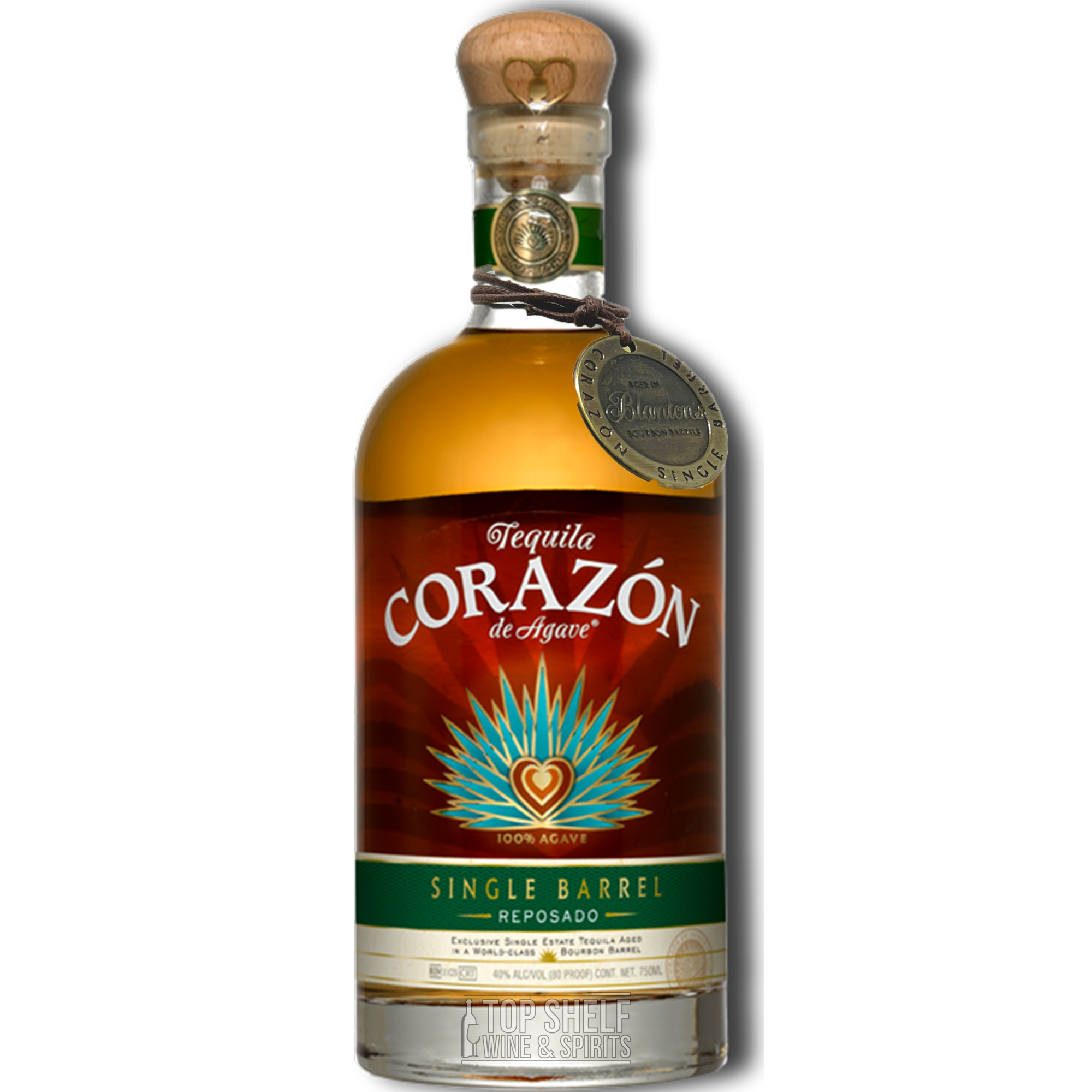 Corazon Single Barrel Reposado Aged in Blanton's Bourbon Barrels