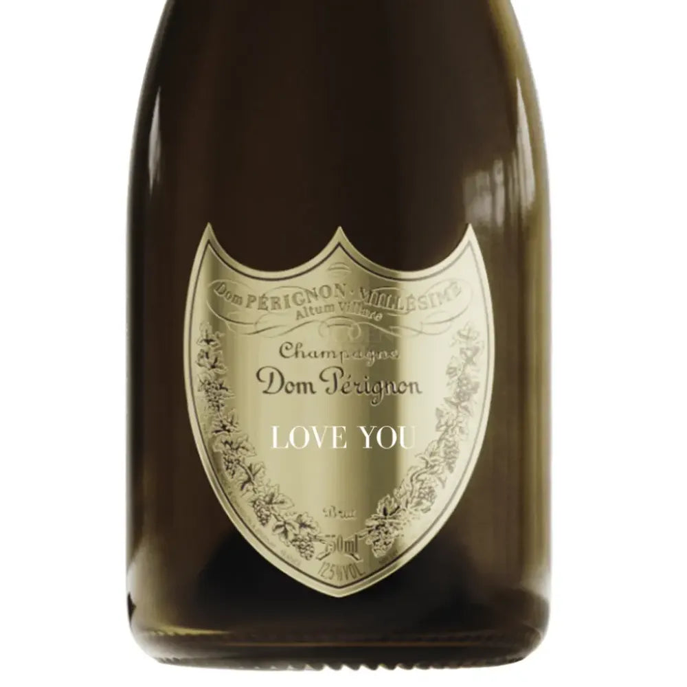 Dom Pérignon Brut Champagne "LOVE YOU" Shield