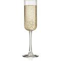 Libbey Paneled Champagne Flute Glasses, 7.5-ounce, Set of 4